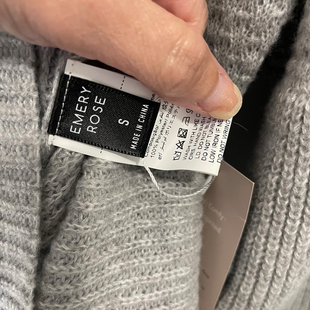 Gray Sweater dress size small emery rose - Picture 8 of 8